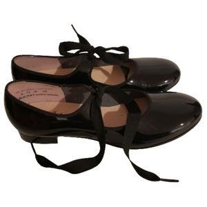 Black Capezio Tap Dance Shoes Sz 6.5